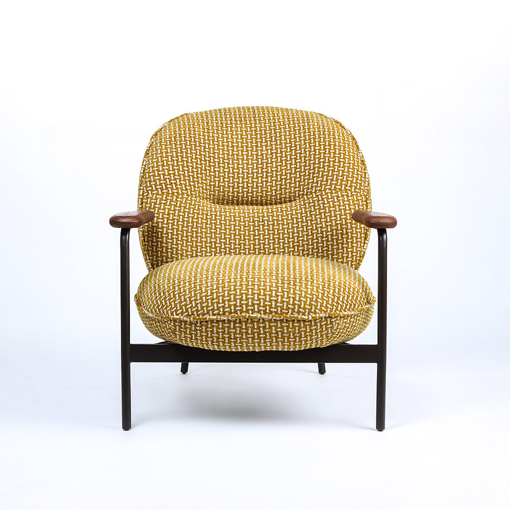 Vacayno Boucle Chair with Wood