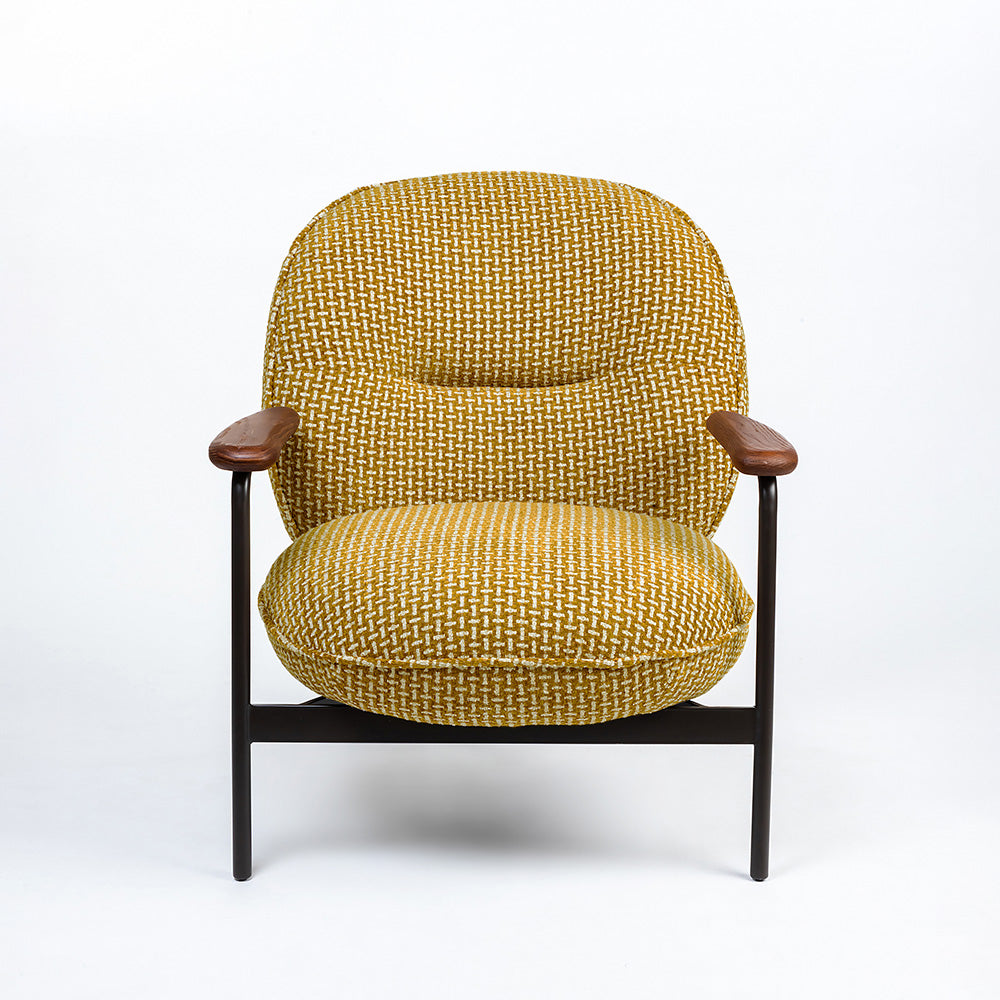 Vacayno Boucle Chair with Wood