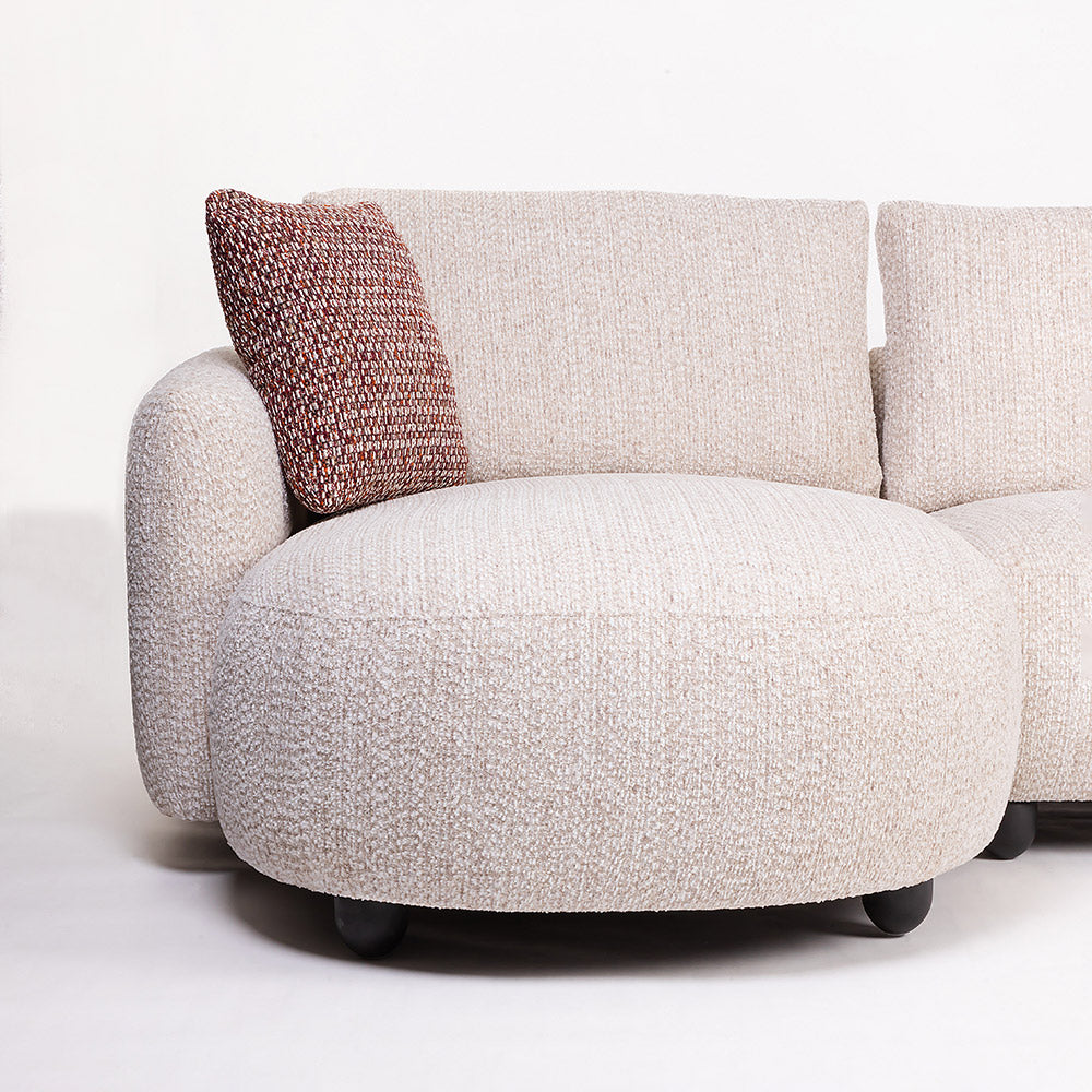 Wizziod Boucle 3 Seater Sofa Set