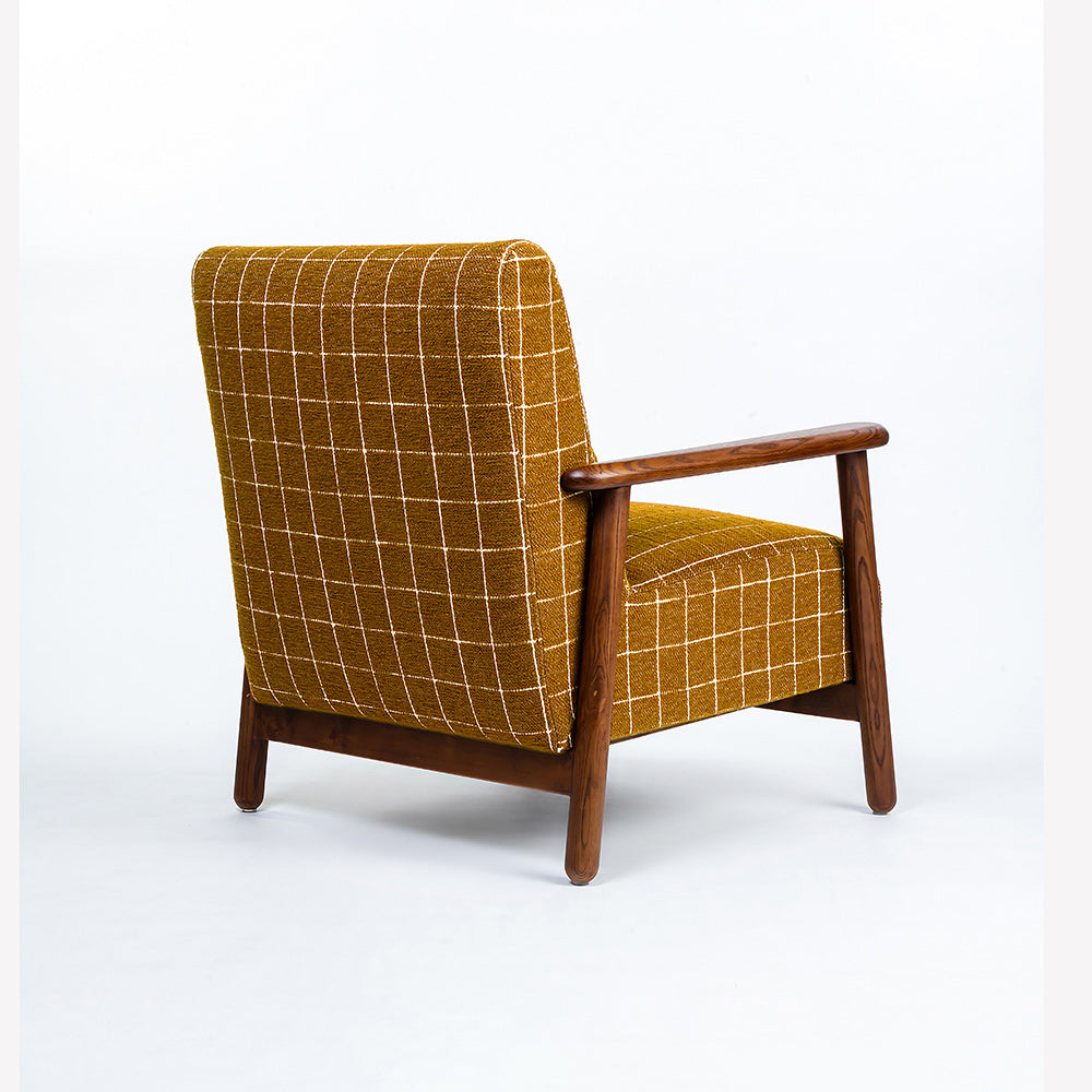 Sanei Boucle Chair with Wood