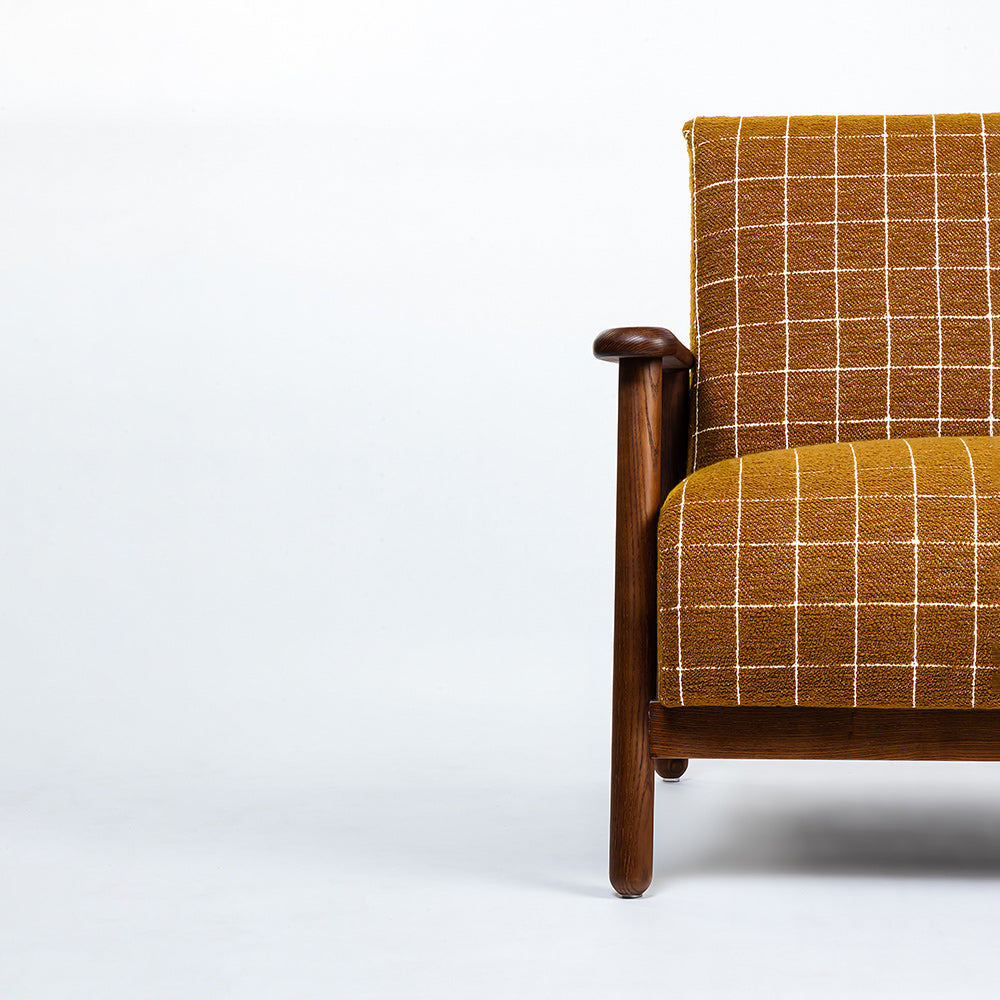 Sanei Boucle Chair with Wood