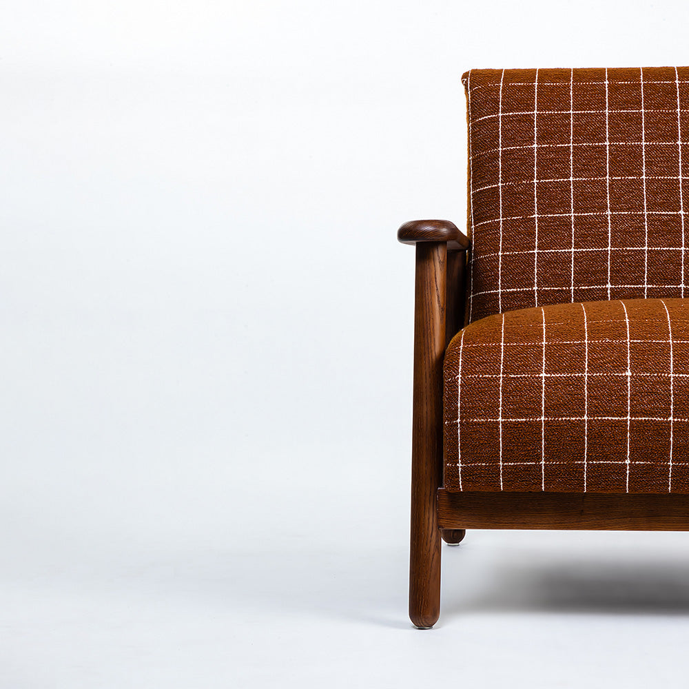 Sanei Boucle Chair with Wood