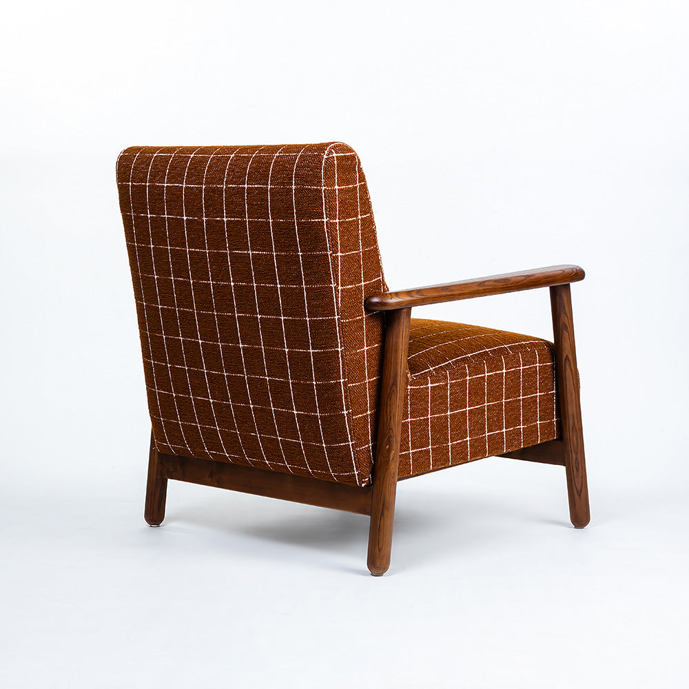 Sanei Boucle Chair with Wood