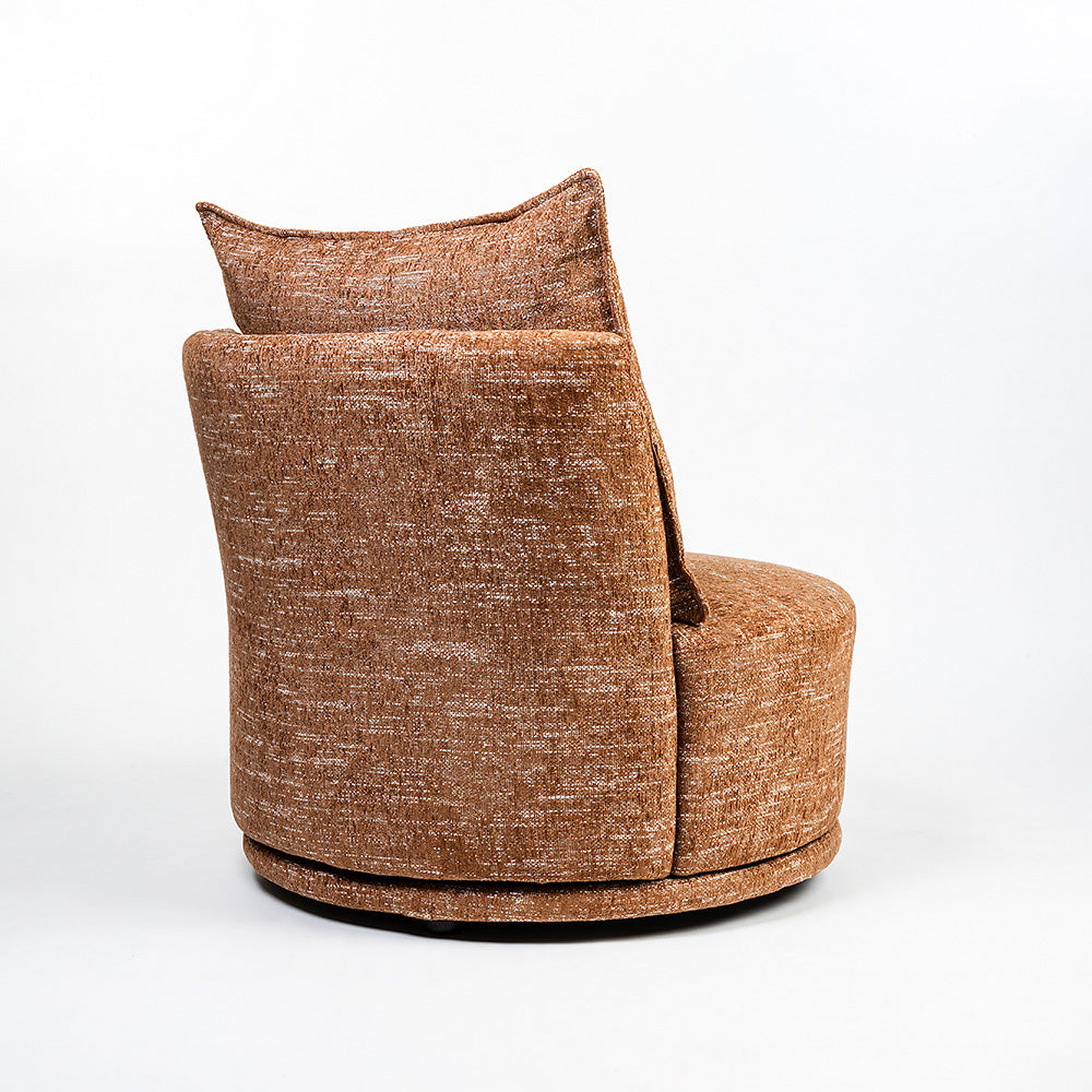 Samy Boucle Chair with Wood