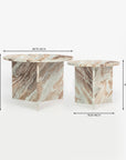 Marble Drift Coffee Table Set of 2