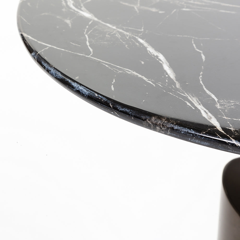 Marble Inkton Accent Table with Stainless Steel