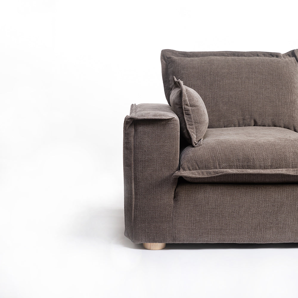Chenille Fergie 2-Seater Sofa -  Bracken