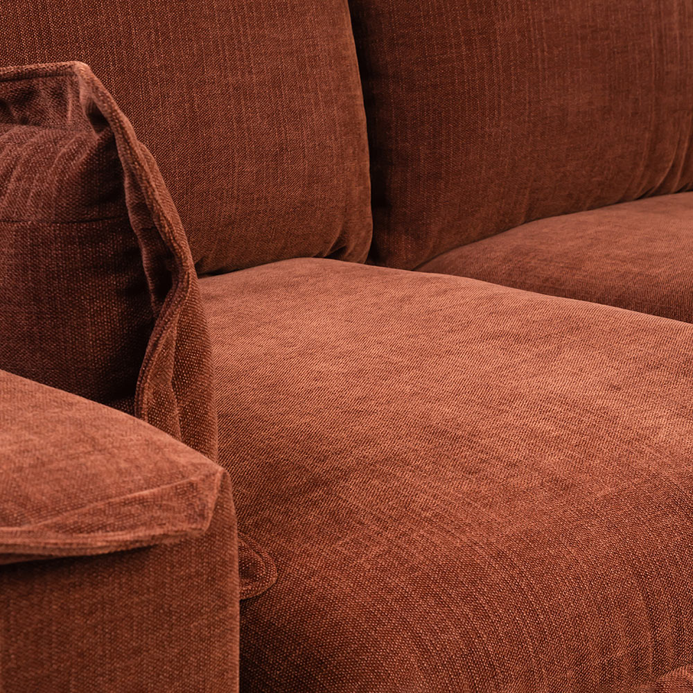 Chenille Fergie 2-Seater Sofa - Berry