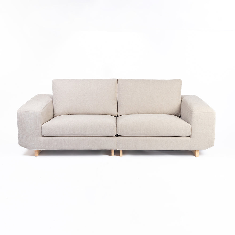Velvet Kiko 2-Seater Sofa -  Fifty Shade