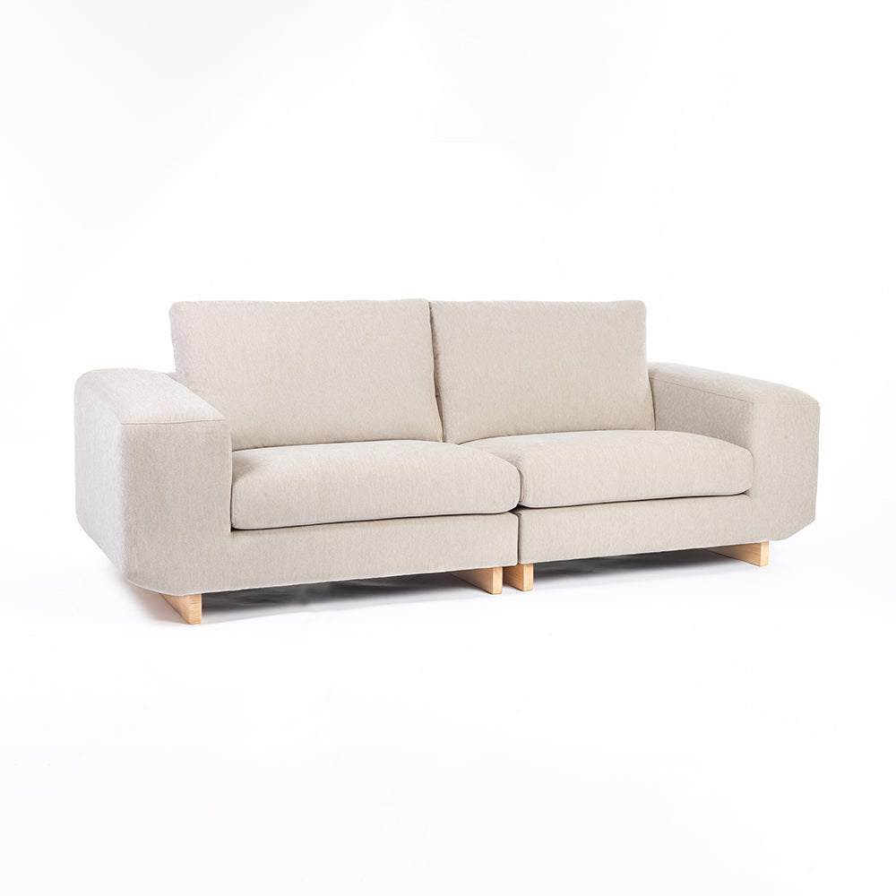 Velvet Kiko 2-Seater Sofa -  Fifty Shade
