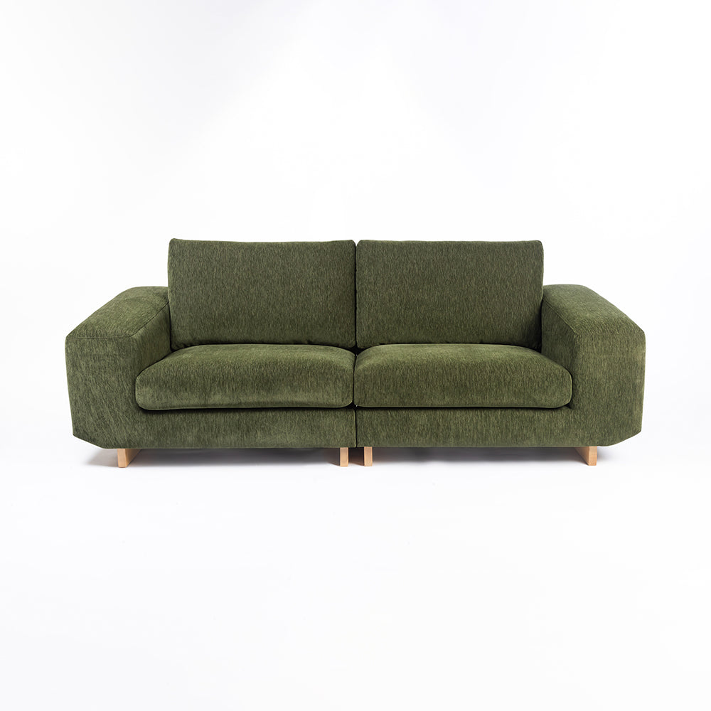 Velvet Kiko 2-Seater Sofa -  Forest