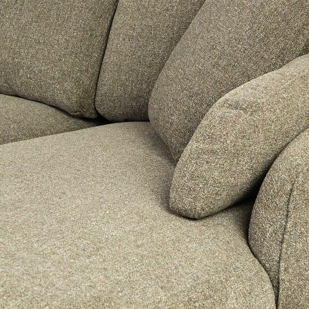 Chenille Cantil 6-Seater Sofa -  Forest