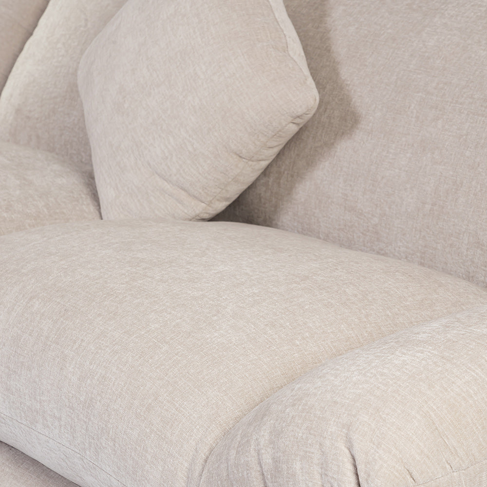 Velvet Gianco 5-Seater Sofa - Sand