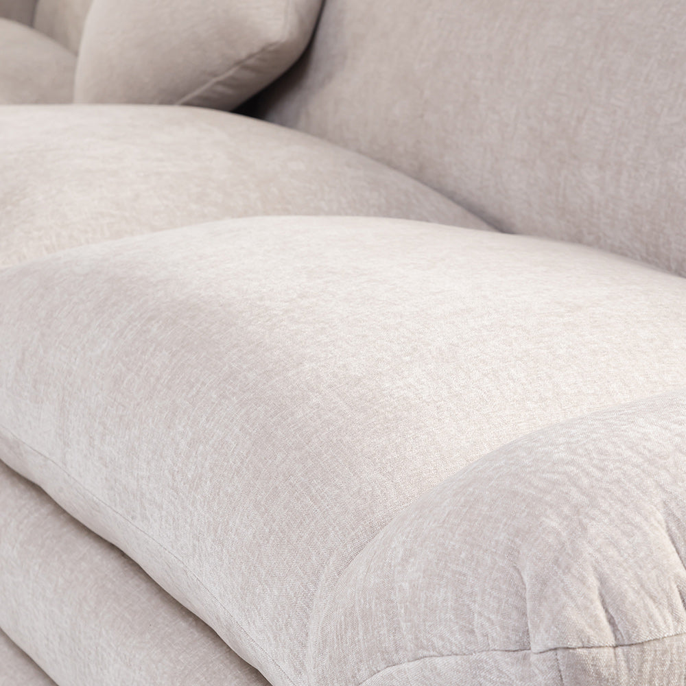 Velvet Gianco 5-Seater Sofa - Sand