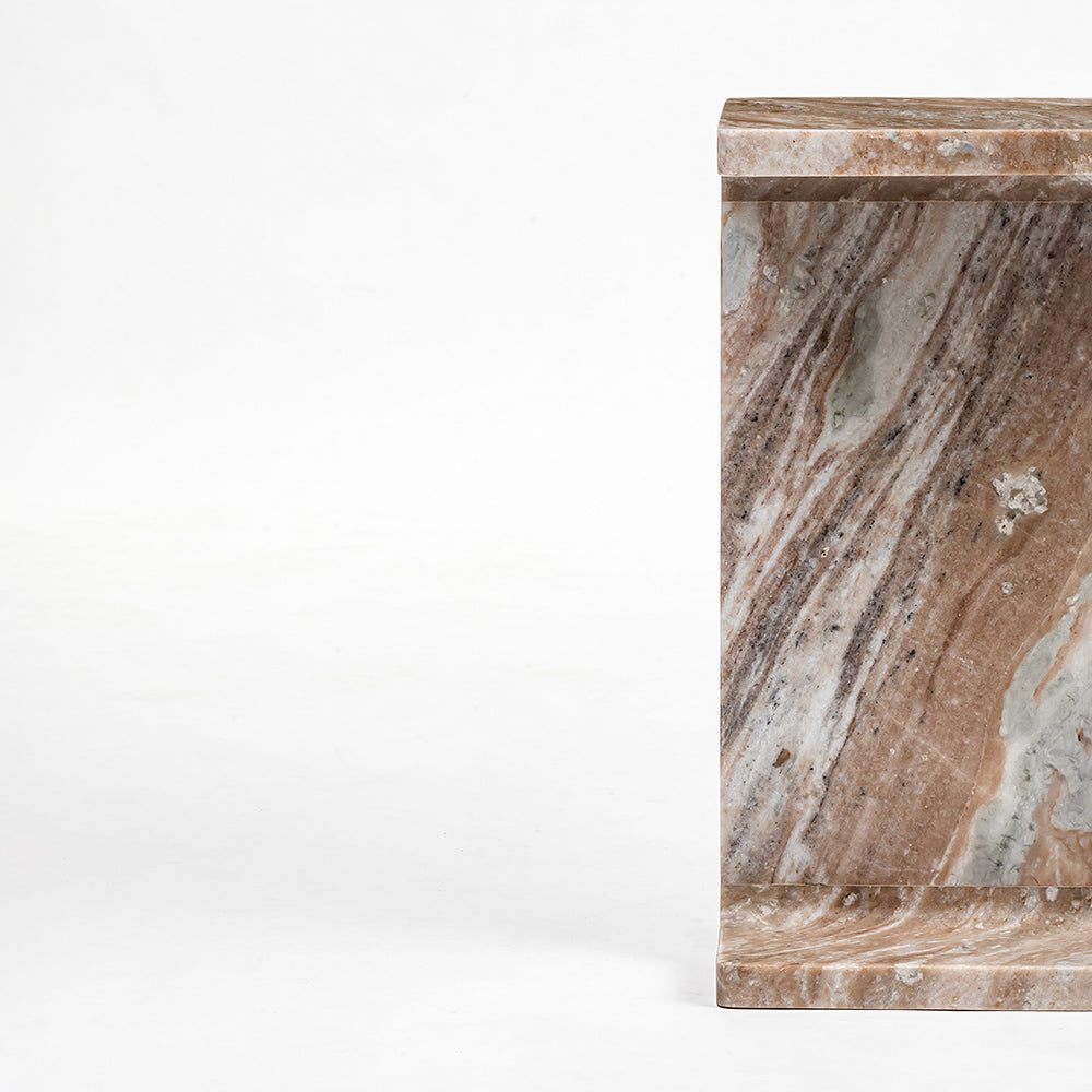 Sawar Marble Honey Accent Table