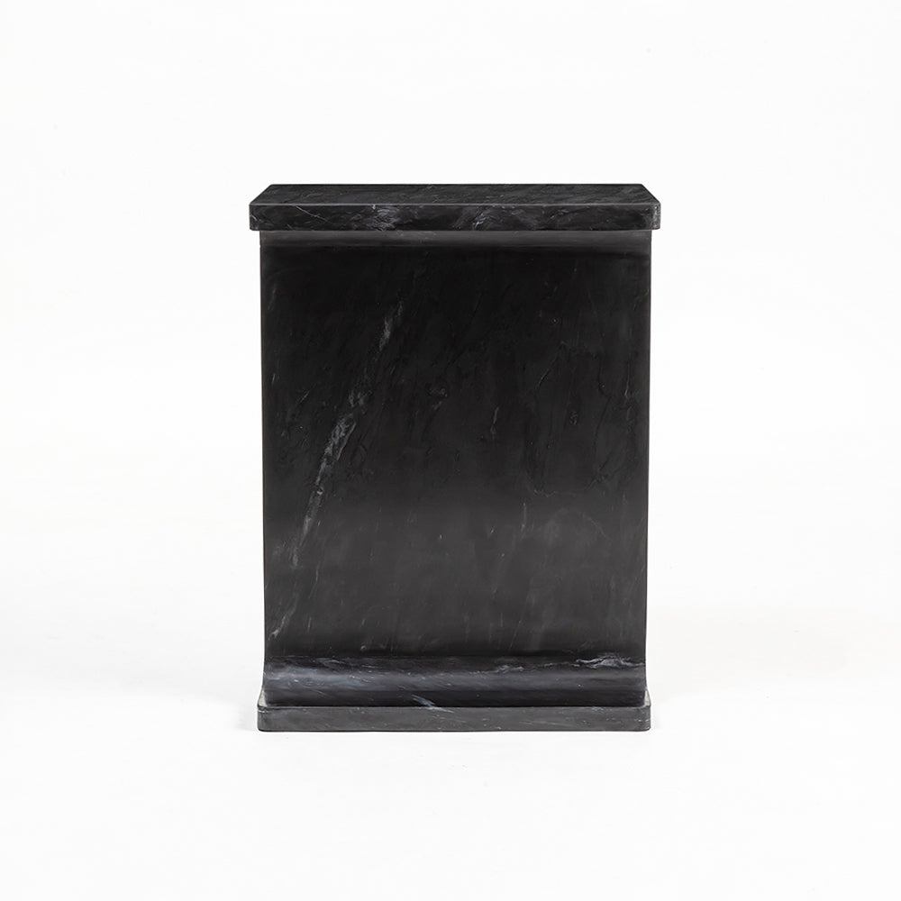 Honey Accent Table - Black Malaachi Marble