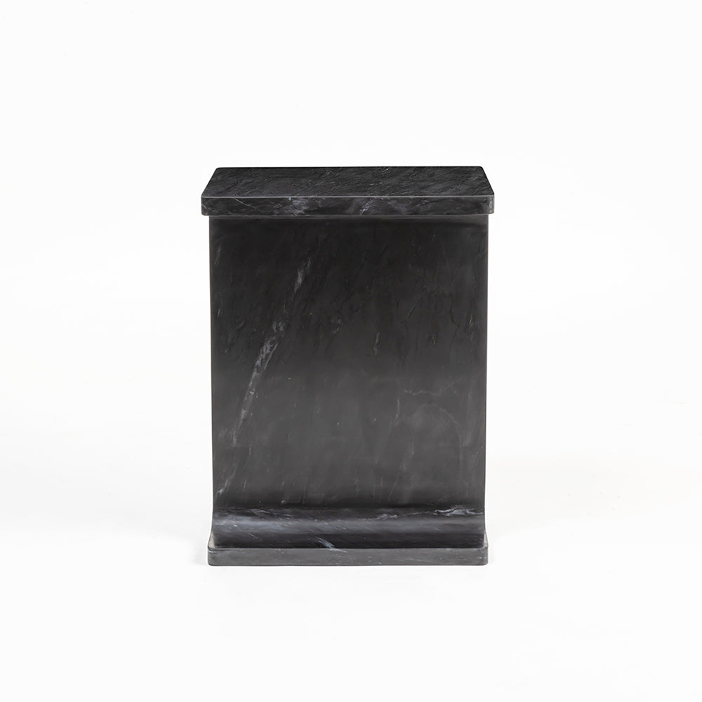 Honey Accent Table - Black Malaachi Marble