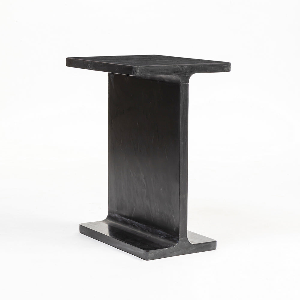Honey Accent Table - Black Malaachi Marble