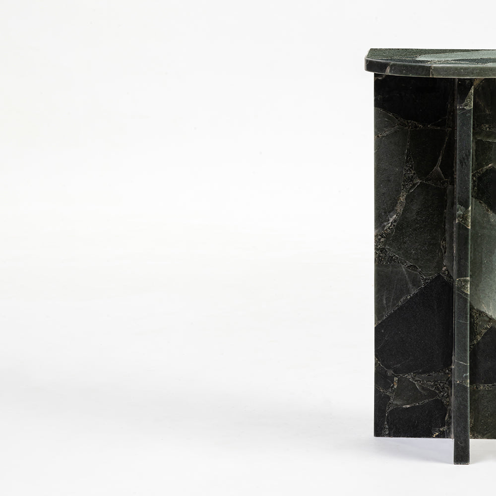Green Marble Malive Accent Table