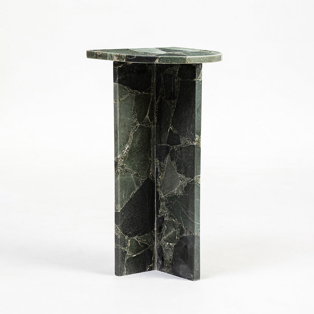 Green Marble Malive Accent Table