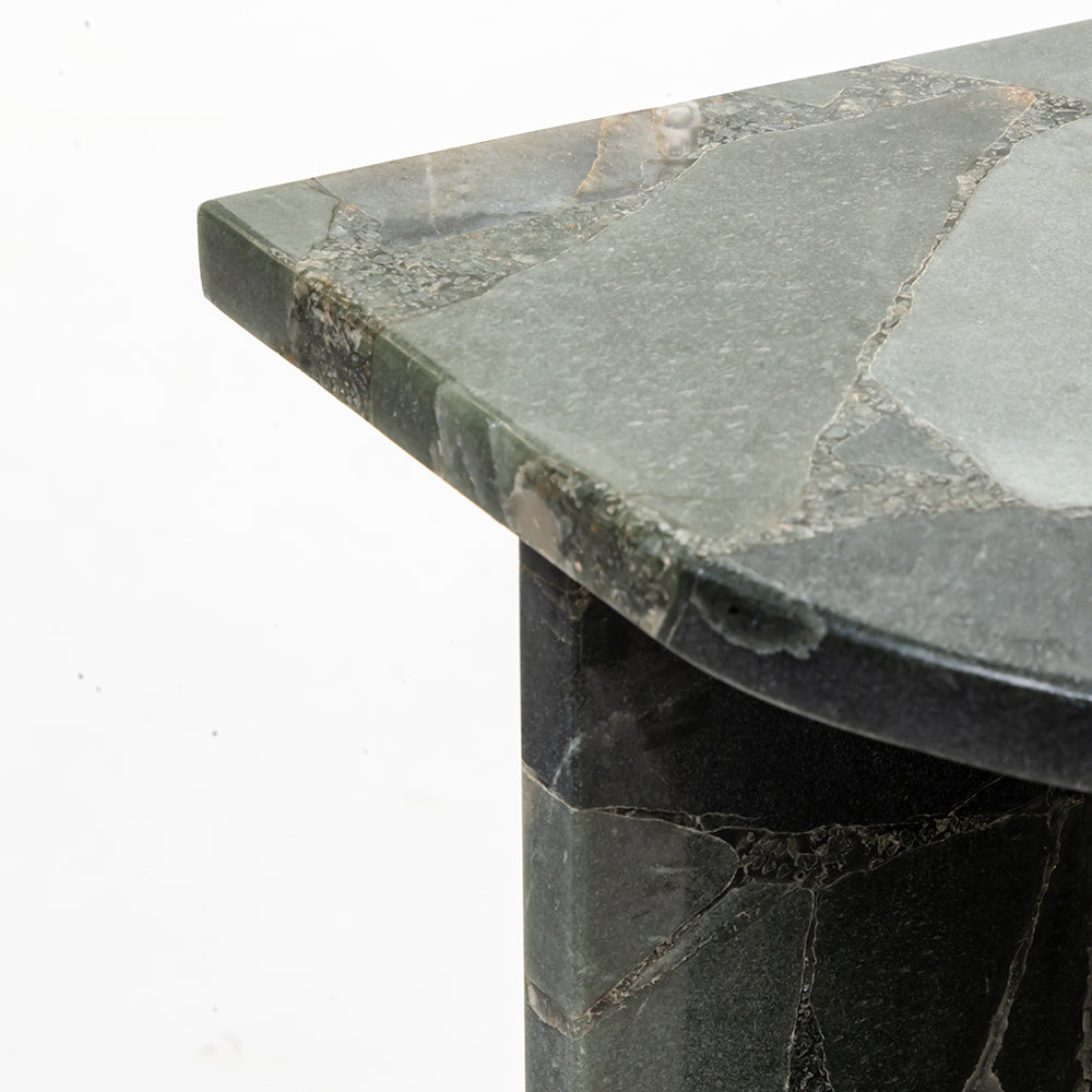 Green Marble Malive Accent Table