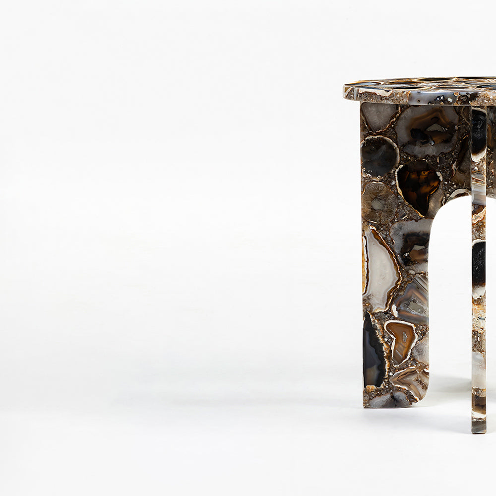 Agate Marble Lews Accent Table