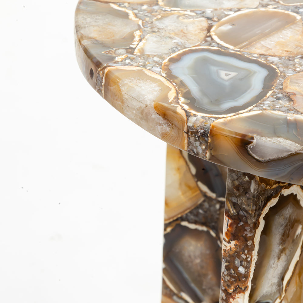 Agate Marble Kiliman Accent Table