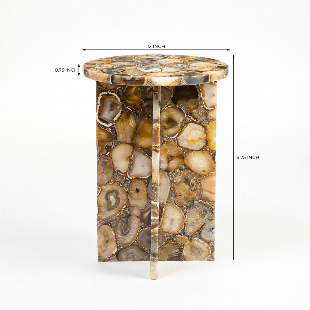 Agate Marble Kiliman Accent Table