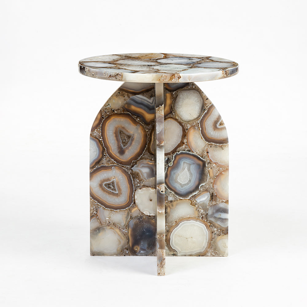 Agate Marble Jaro Accent Table
