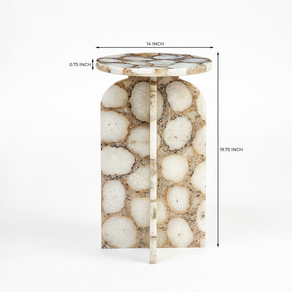 Agate Marble Kasango Accent Table