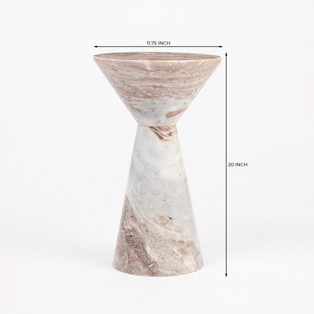 Obelisk Accent Table - Sawar Marble