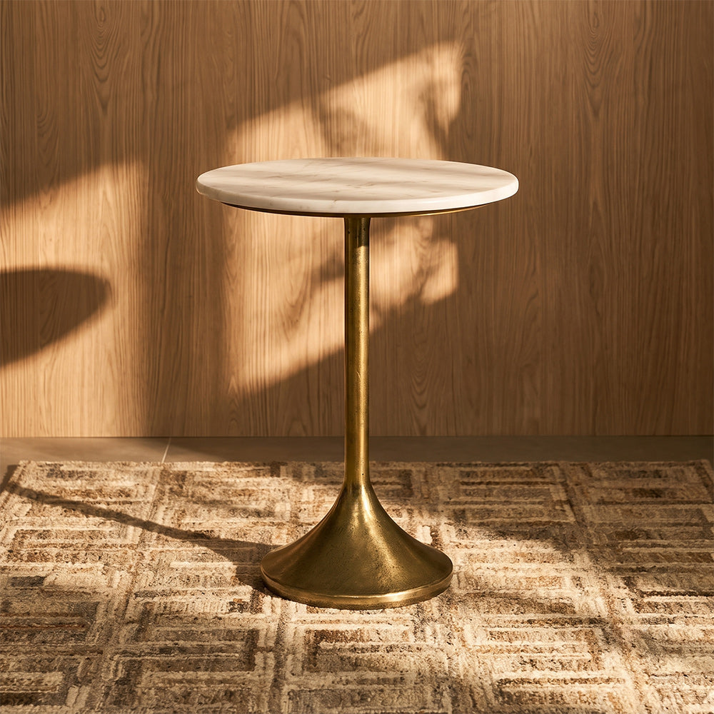 Imani Marble Accent Table with Metal