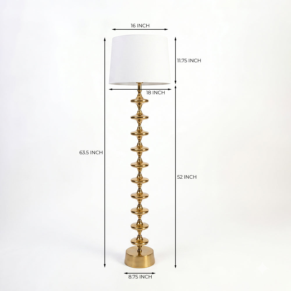 Somi Gold Floor Lamp