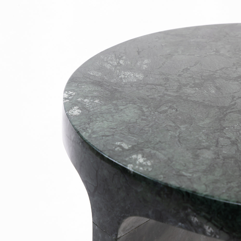 Palm Green Marble Accent Table