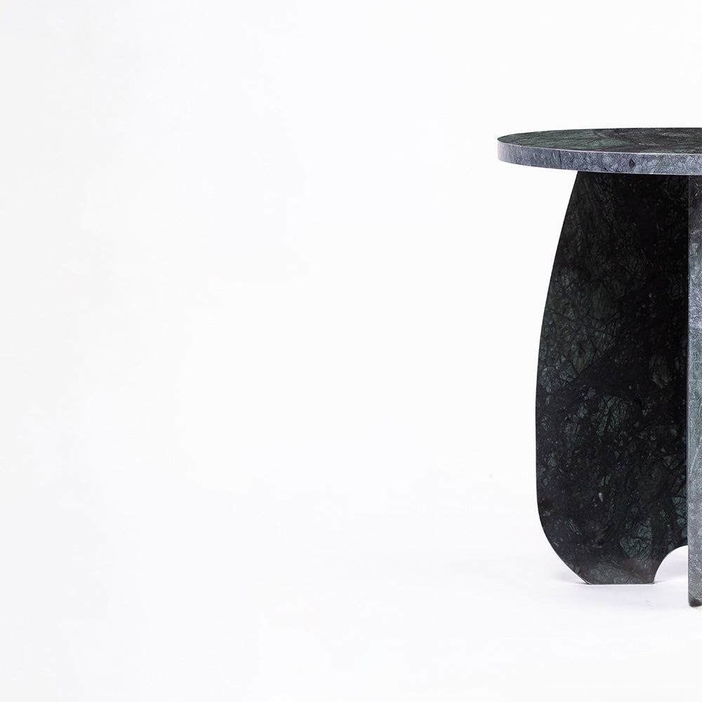 Sauti Green Marble Accent Table