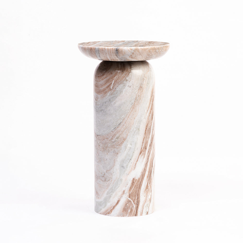 Dekkar Accent Table - Sawar Marble