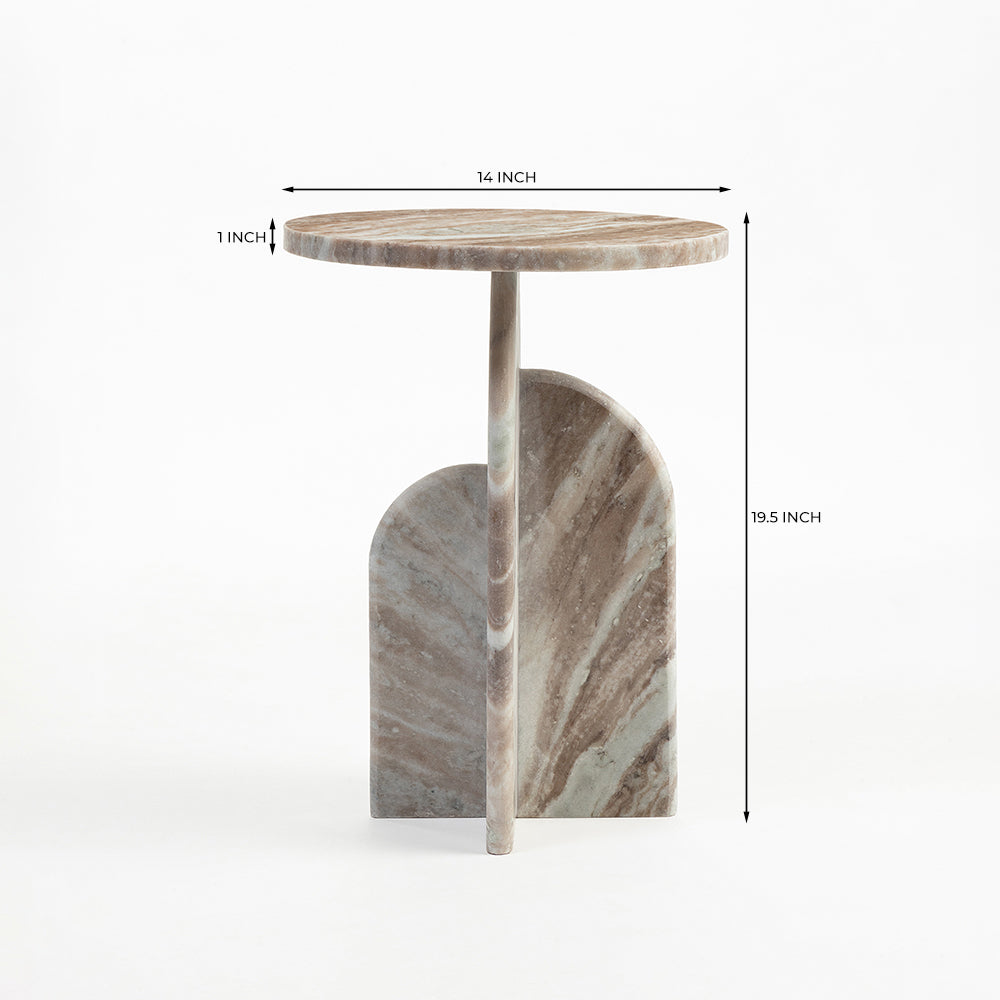 Teke Sawar Marble Accent Table