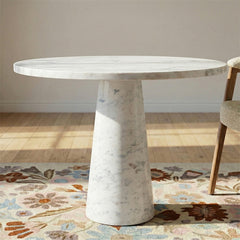 Aspen Pure White Marble 4 Seater Dining Table