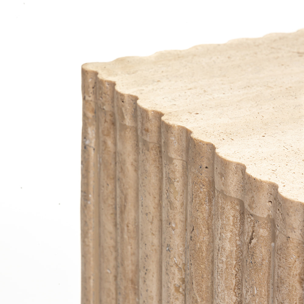 Malo &amp; Kamili Travertine Coffee Table Set of 2