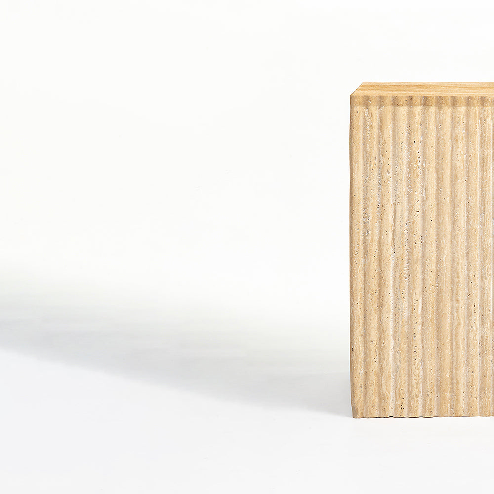 Malo &amp; Kamili Travertine Coffee Table Set of 2