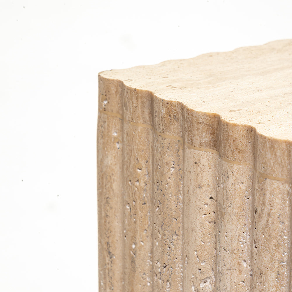 Malo &amp; Kamili Travertine Coffee Table Set of 2