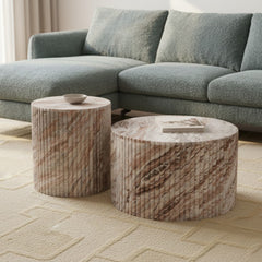 Fruta & Walkyin Marble Coffee Table Set of 2