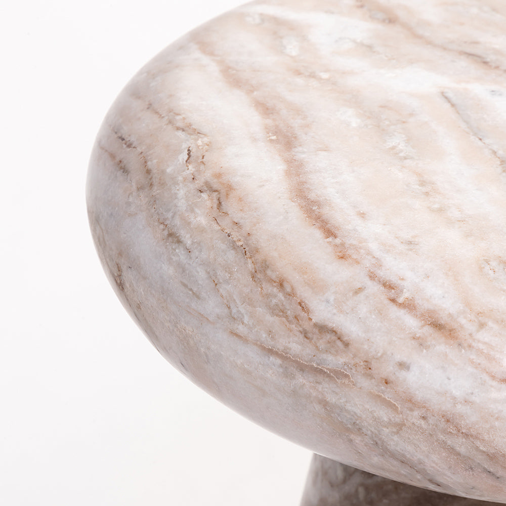 Cupidon Marble Accent Table - Sawar Marble