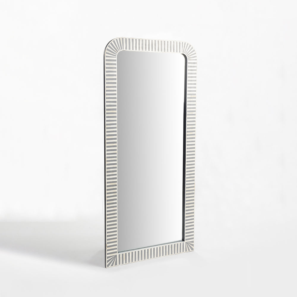 Banks Rectangular Bone Inlay Mirror