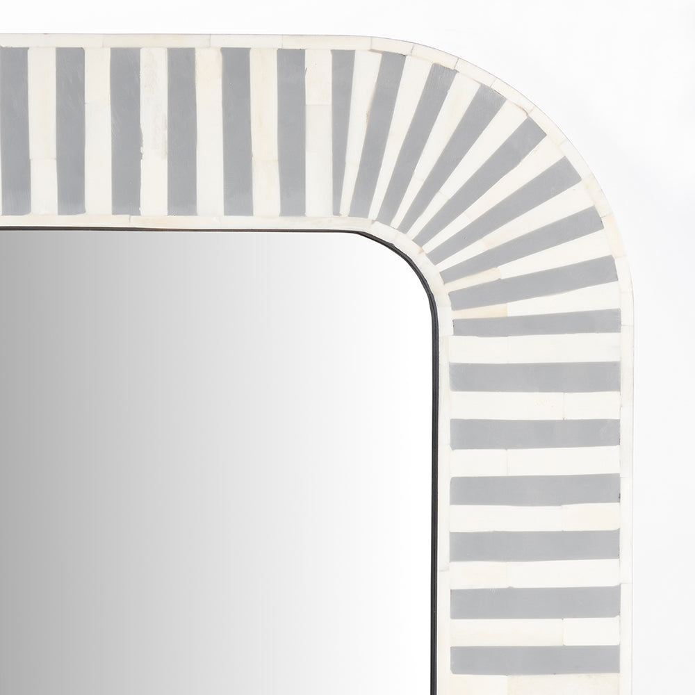 Banks Rectangular Bone Inlay Mirror