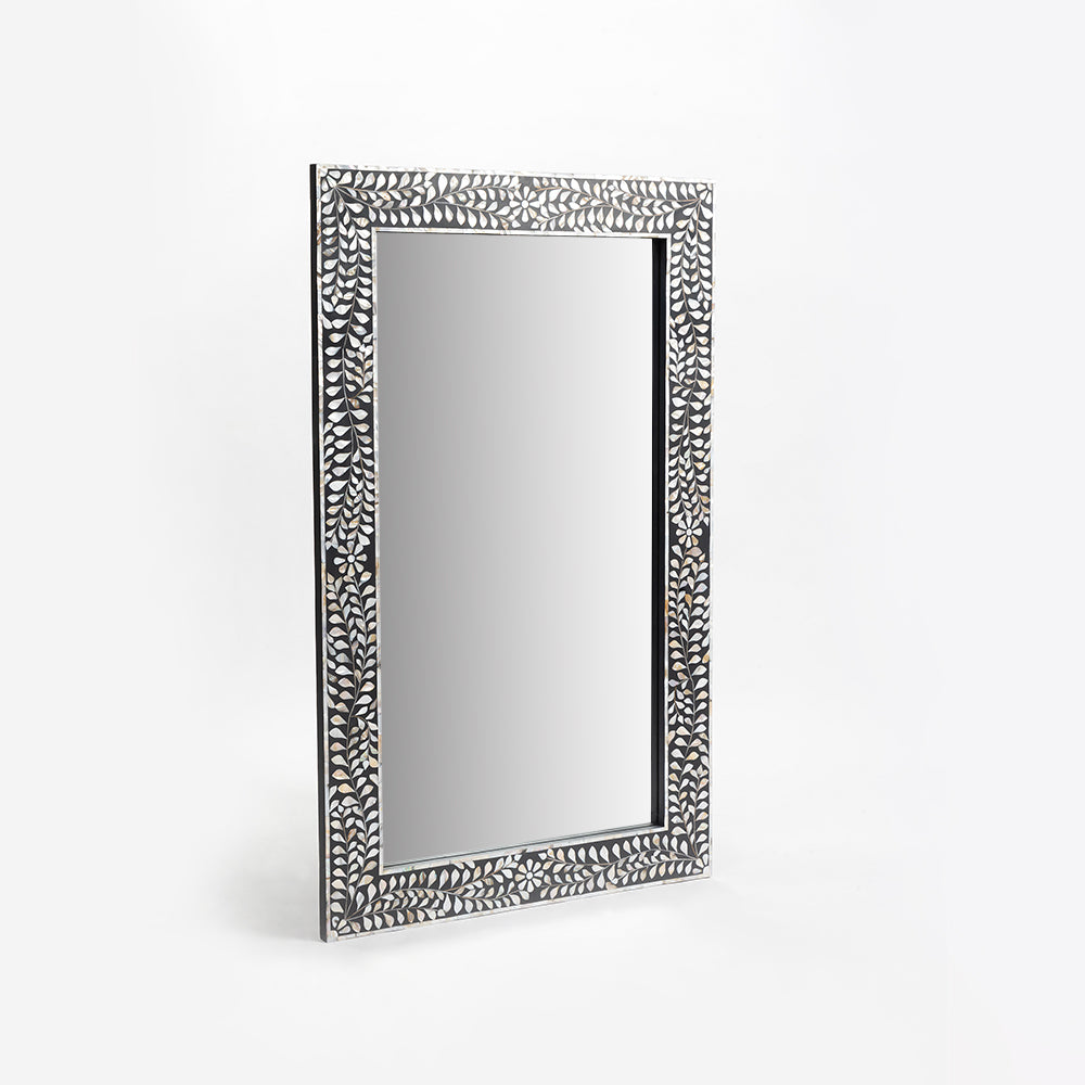 Feist Rectangular Bone Inlay Mirror