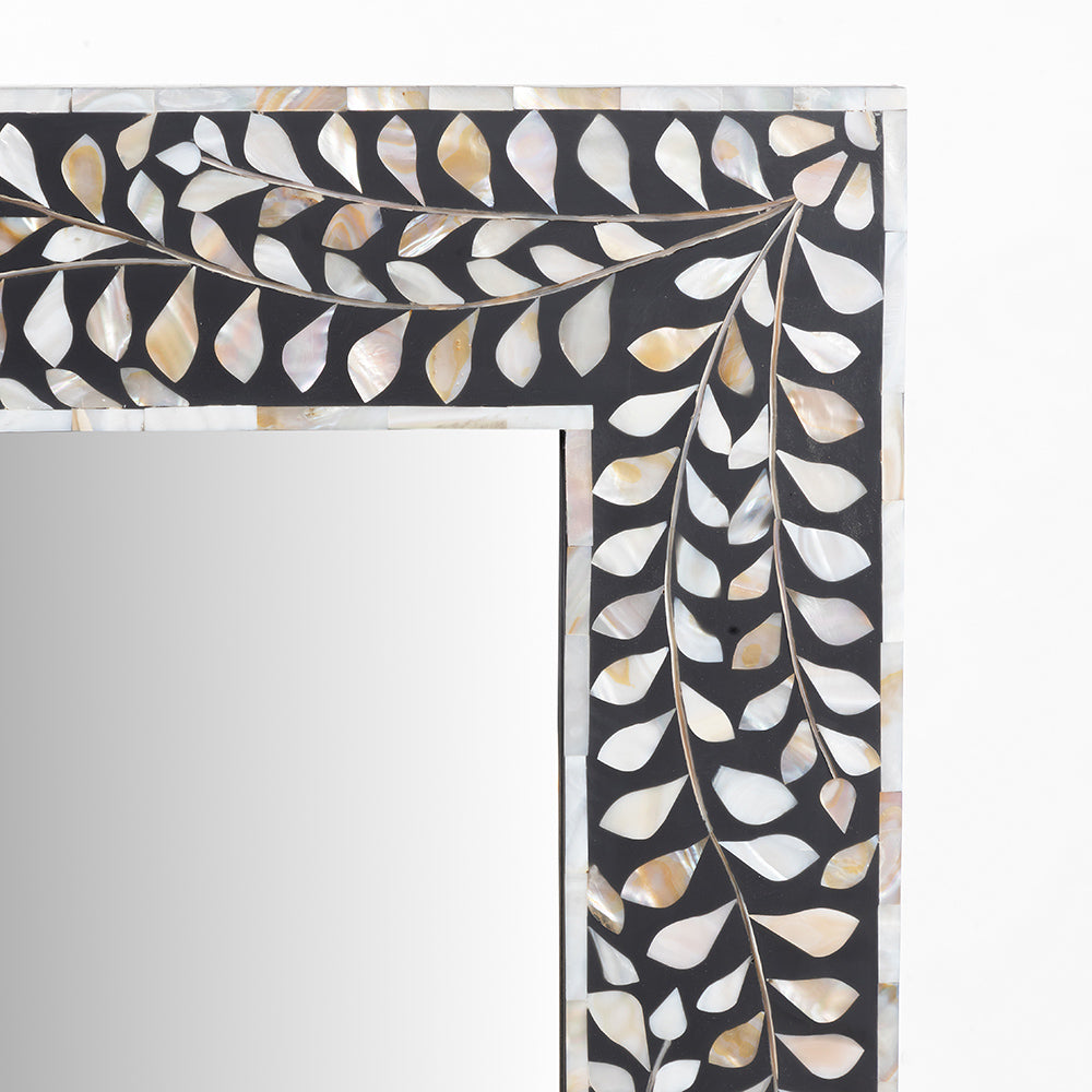 Feist Rectangular Bone Inlay Mirror