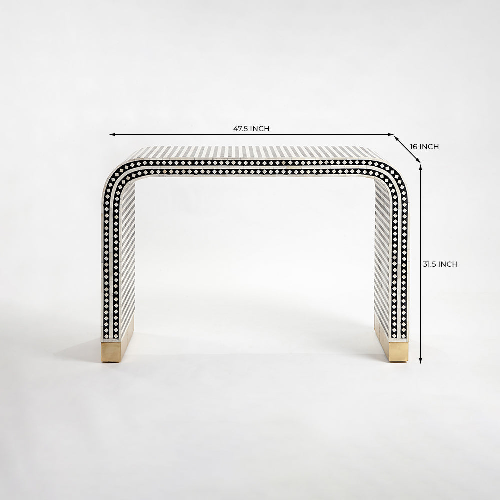Lorde Rectangle Bone Inlay Console Table