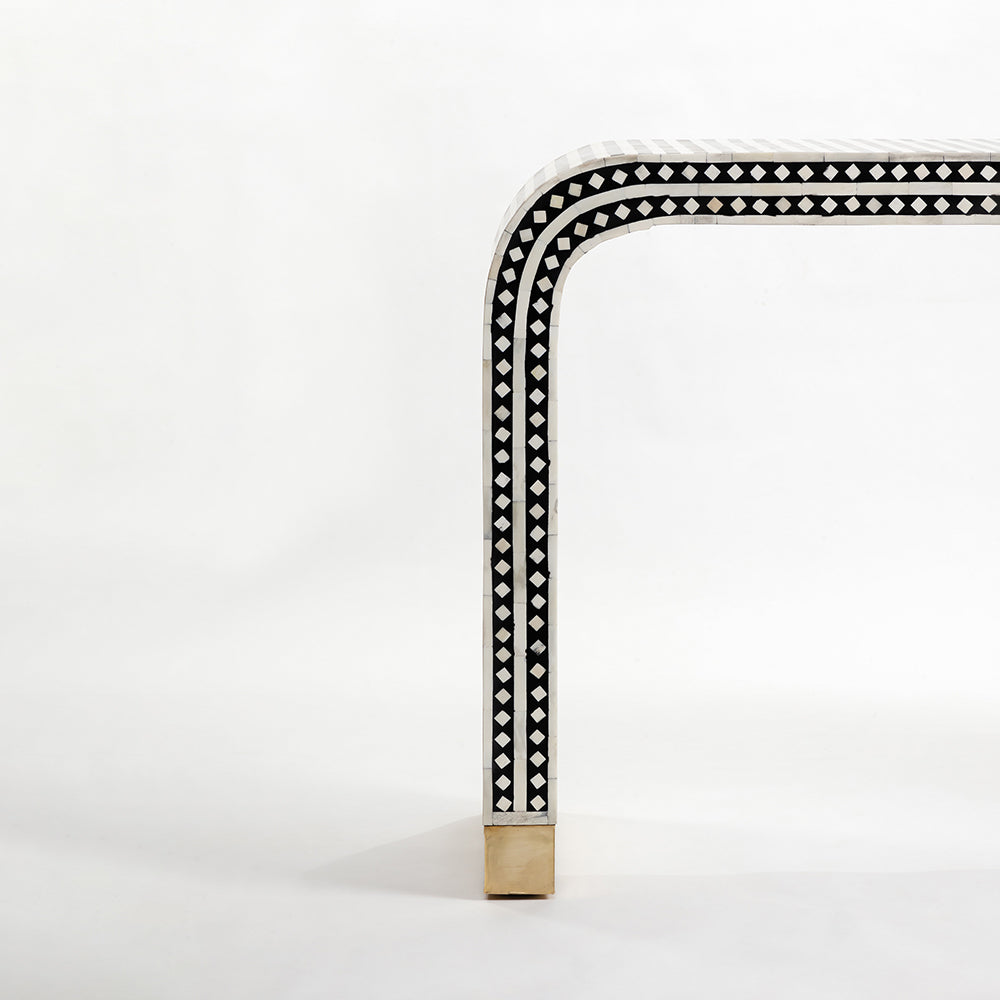 Lorde Rectangle Bone Inlay Console Table