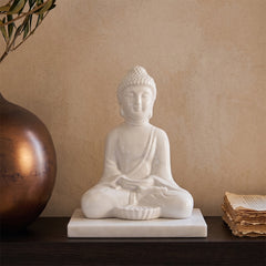 Sio Buddha Statue with White Marble Base